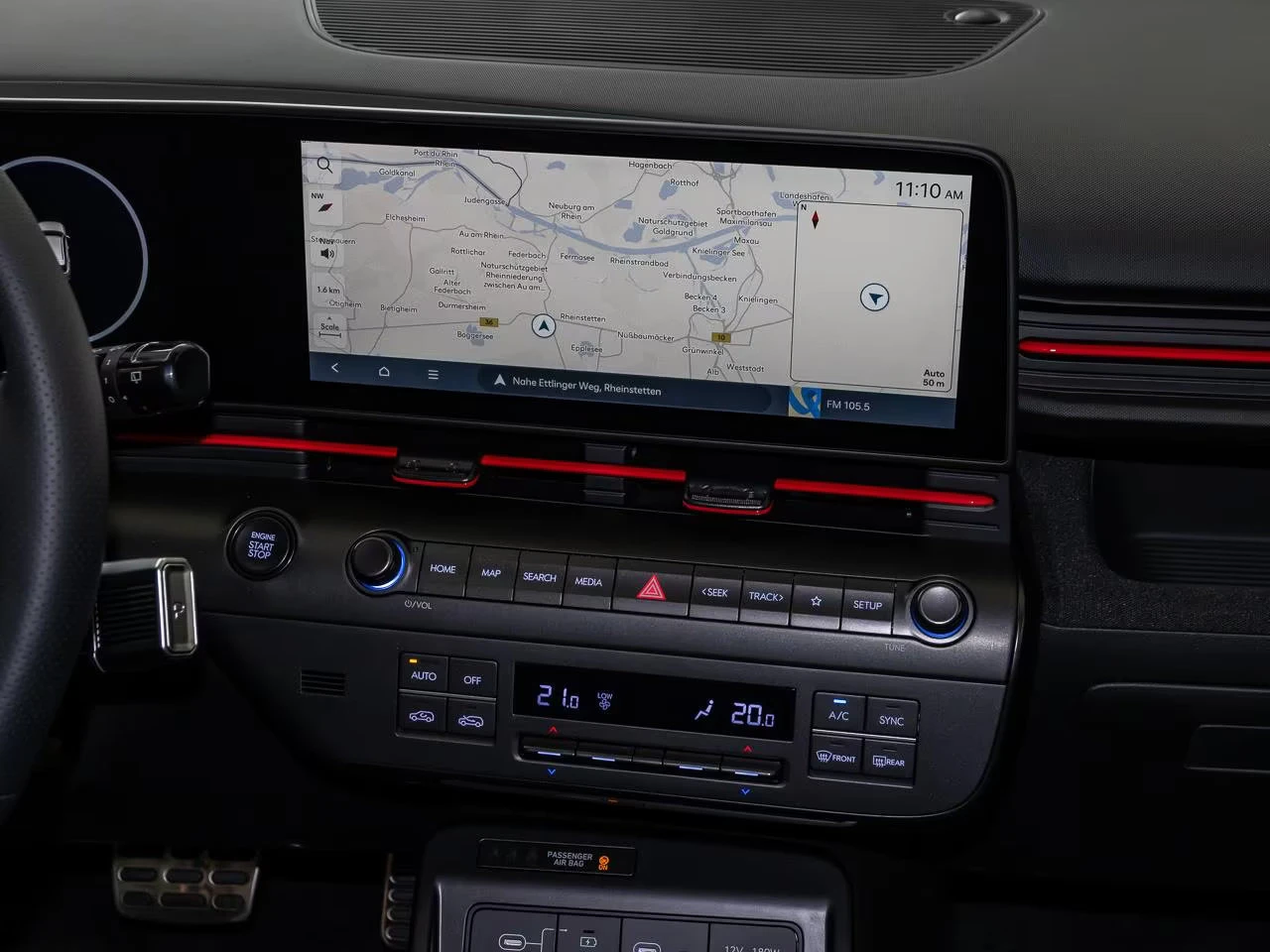 2025 Hyundai Kona НОВ! T-GDi 139HP N-LINE DCT CAM NAVI CPLAY 226q — 10